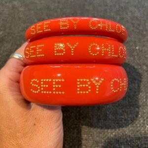 Gorgeous See by Chloe bangles with dust bag 💗